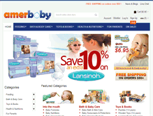 Tablet Screenshot of amerbaby.com